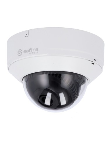 SAFIRE SMART - CÁMARA DOMO IP GAMA E1 INTELIGENCIA ARTIFICIAL - RESOLUCIÓN 4 MEGAPÍXEL (2566X1440) - LENTE 2.8 MM | MICRÓFONO IN