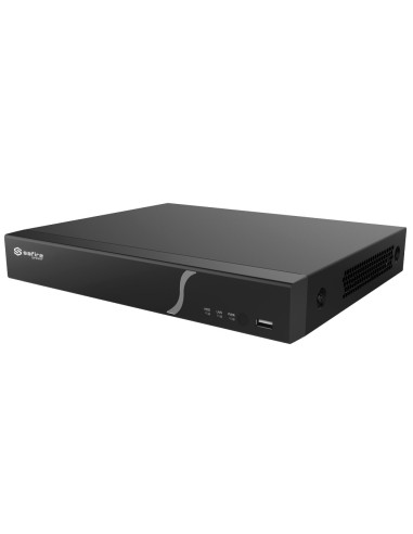 SAFIRE SMART - GRABADOR NVR PARA CÁMARAS IP GAMA A2 - 8CH VÍDEO / COMPRESIÓN H.265+ / 1HDD - RESOLUCIÓN HASTA 12MPX / ANCHO DE B