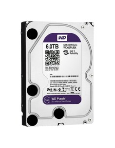 DISCO DURO WESTERN DIGITAL - CAPACIDAD 6 TB - INTERFAZ SATA HASTA 175 MB/S - MODELO WD64PURZ - ESPECIAL PARA VIDEOGRABADORES - H