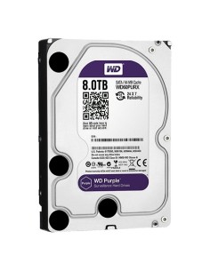 DISCO DURO WESTERN DIGITAL - CAPACIDAD 8 TB - INTERFAZ SATA HASTA 215 MB/S - MODELO WD85PURZ - ESPECIAL PARA VIDEOGRABADORES - H