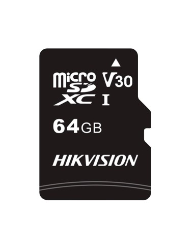 TARJETA DE MEMORIA HIKVISION - CAPACIDAD 64 GB - CLASE 10  | VELOCIDAD ESCRITURA 40MB/S - FORMATO EXFAT - ESPECIAL PARA VIDEOVIG