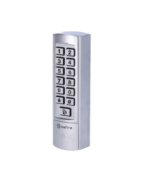 CONTROL DE ACCESO AUTÓNOMO - ACCESO POR TARJETA EM Y PIN - SALIDA DE RELÉ, PULSADOR Y TIMBRE - WIEGAND 26 | DISEÑO COMPACTO - CO