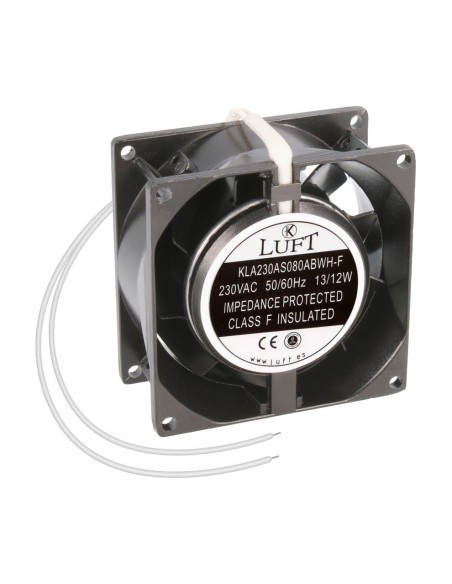 VENTILADOR 80X80X38 230VAC 2 PIN COJINETES 7 ASPAS VEN-051