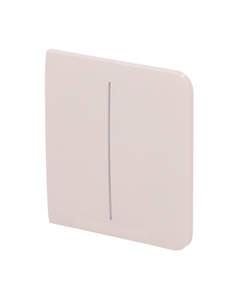 PANEL TÁCTIL PARA INTERRUPTOR DE LUZ DOBLE - COMPATIBLE CON AJ-LIGHTCORE-2G - RETROILUMINACIÓN LED - PANEL TÁCTIL LATERAL SIN CO