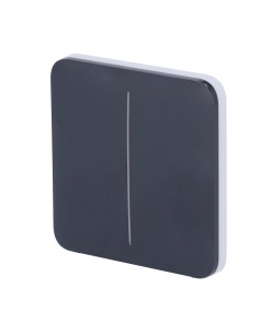 PANEL TÁCTIL PARA INTERRUPTOR DE LUZ DOBLE  - COMPATIBILIDAD CON AJ-LIGHTCORE-2G - RETROILUMINACIÓN LED - PANEL TÁCTIL SIN CONTA