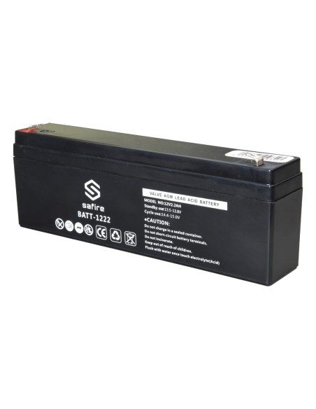 BATERÍA RECARGABLE - TECNOLOGÍA PLOMO ÁCIDO AGM - VOLTAJE 12 V - CAPACIDAD 2.2 AH - 58 X 34 X 178 MM / 820 G - PARA RESPALDO O U