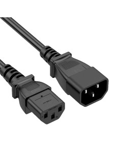 CABO DE ALIMENTAÇÃO - PARA CPU - CONECTOR C13 A C14 - 250VAC / 10A - 200CM DE COMPRIMENTO