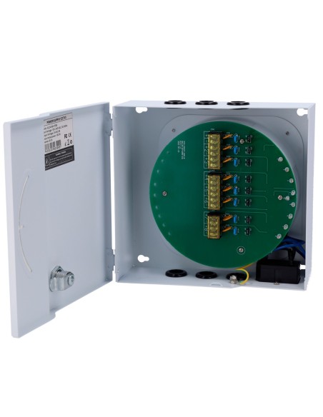 POWER SUPPLY DISTRIBUTION BOX  - INPUT AC 100-240 V 50/60 HZ  - 8 CHANNELS - PROTECTION BY RESETTABLE PTC FUSE - OUTPUT VOLTAGE