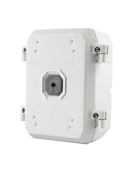 CAJA DE CONEXIONES PARA CÁMARAS DOMO - DOBLE SELLADO PARA EXTERIOR - IMÁN INTERIOR PARA FIJAR TORNILLOS - FABRICADA EN PLÁSTICO