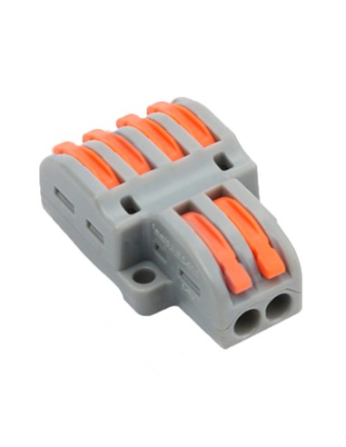 SAFIRE -  CABLE CONNECTOR - 2 INPUTS AND 4 OUTPUTS  - 28 ~ 12AWG WIRE GAUGE - 0,08 ~ 4MM² SECTION  - 10 UNITS