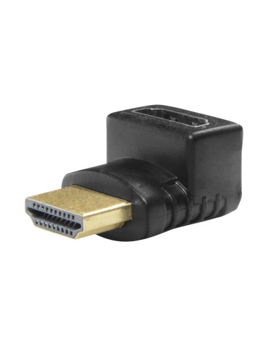 ADAPTADOR HDMI - HDMI 1.3 - ACODADO 90° - HDMI TIPO A MACHO - HDMI TIPO A HEMBRA - CONECTORES ANTICORROSIÓN