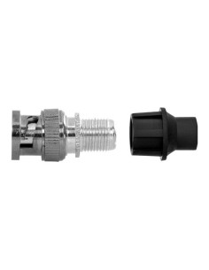 CONECTOR BNC MACHO - SIMPLES - RÁPIDO - REUTILIZÁVEL - RECICLÁVEL - COMPATIBILIDADE UNIVERSAL COM MICROCOAXIAL E RG59