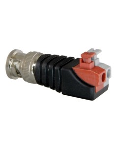 SAFIRE - CONECTOR BNC MACHO DE FÁCIL CONEXIONADO - SALIDA +/ DE 2 TERMINALES - 40 MM (FO) - 13 MM (AN) - 12 G