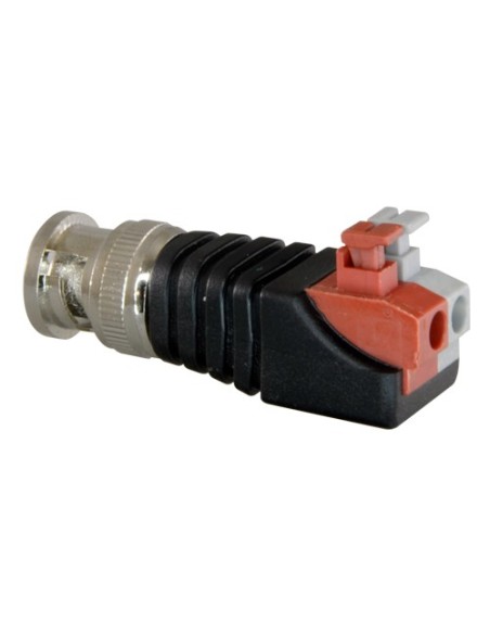 SAFIRE - CONECTOR BNC MACHO DE FÁCIL CONEXIONADO - SALIDA +/ DE 2 TERMINALES - 40 MM (FO) - 13 MM (AN) - 12 G