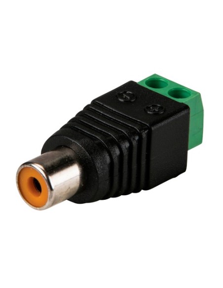 CONECTOR - RCA HEMBRA - SALIDA +/ DE 2 TERMINALES - 36 MM (FO) - 13 MM (AN) - 7 G