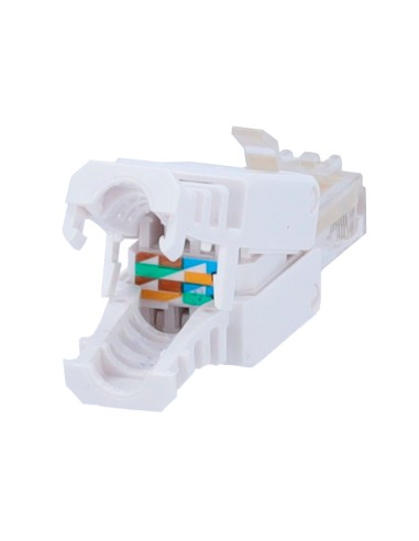 CONECTOR PARA CABLES UTP - CONECTOR SALIDA RJ45 - COMPATIBLE UTP CATEGORÍA 5E - FÁCIL INSTALACIÓN SIN NECESIDAD DE HERRAMIENTAS