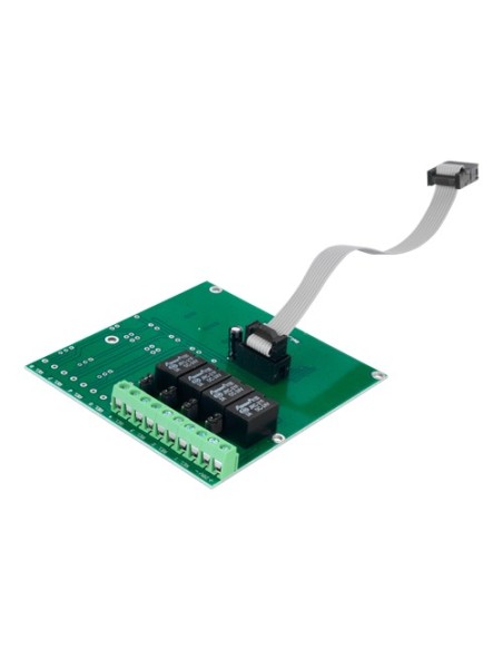 MÓDULO DE RELÉ CONVENCIONAL DMTECH - 4 SALIDAS DE RELÉ - HASTA 3A/125VAC O 3A/30VDC - ALIMENTADO DESDE LA CENTRAL - COMPATIBLE C