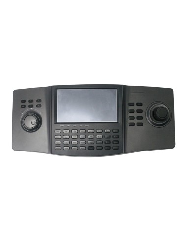 TECLADO IP HIKVISION - DOBLE INTERFAZ: DIRECTO O RED - PANTALLA 7&QUOT; LCD 1024X600 - RED POR IP CON CONECTOR RJ45 - JOYSTICK 4