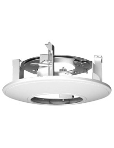 RECESSED CEILING BRACKET - FOR DOME CAMERAS - MADE OF ALUMINUM - COLOR WHITE 90 (H) X 210 (Ø) MM - COMPATIBLE WITH HIWATCH HIKV