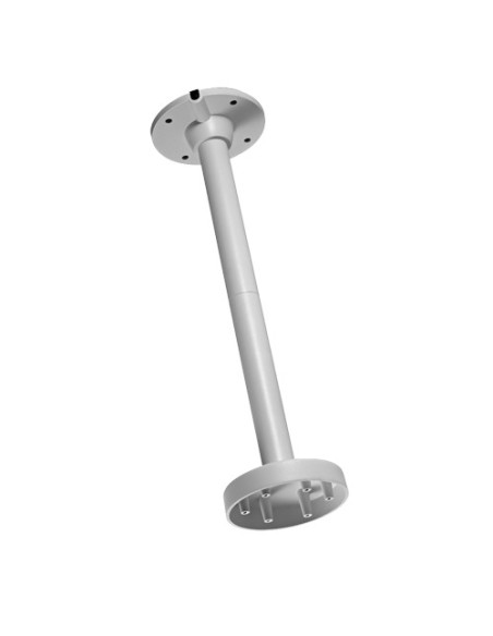 SOPORTE TECHO - ALTURA 560 MM X 150 (Ø) MM - APTO PARA USO EN EXTERIOR - COLOR BLANCO - FABRICADO EN ALUMINIO - PASADOR DE CABLE