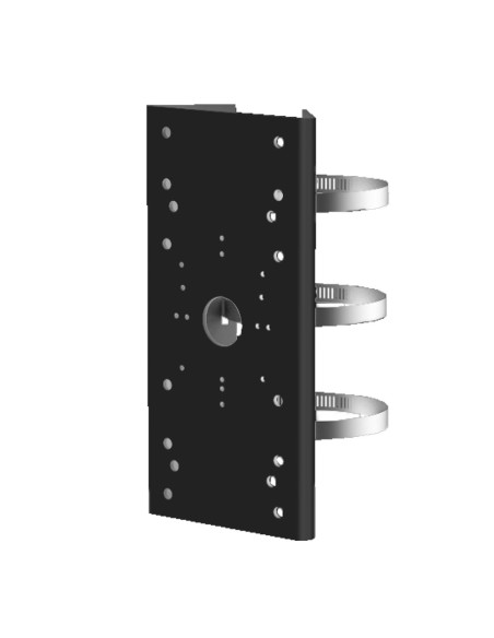 SOPORTE PARA MÁSTILES/FAROLAS - PARA CÁMARAS BULLET - RANGO DIÁMETRO 67~127 MM - APTO PARA USO EN EXTERIOR - ACERO INOXIDABLE CO