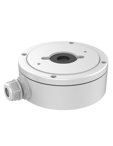 CAJA DE CONEXIONES - PARA CÁMARAS DOMO - APTO PARA USO EXTERIOR - INSTALACIÓN EN TECHO O PARED - COLOR BLANCO | 53.4 (AL) X 137