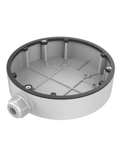 JUNCTION BOX - FOR DOME CAMERAS - SUITABLE FOR OUTDOOR USE - WALL OR CEILING INSTALLATION - WHITE COLOUR - CABLE PASS