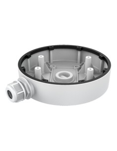 JUNCTION BOX - FOR DOME CAMERAS - SUITABLE FOR OUTDOOR USE - WALL OR CEILING INSTALLATION - CABLE PASS - WHITE COLOUR