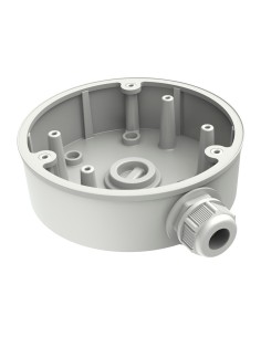 JUNCTION BOX - FOR DOME CAMERAS - SUITABLE FOR OUTDOOR USE - WALL OR CEILING INSTALLATION - CABLE PASS - COLOR WHITE 42 (H) X 1