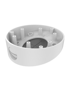 CAJA DE CONEXIONES - PARA CÁMARAS DOMO - APTO PARA USO EXTERIOR - INSTALACIÓN EN TECHO INCLINADO - PASADOR DE CABLES - COLOR BLA