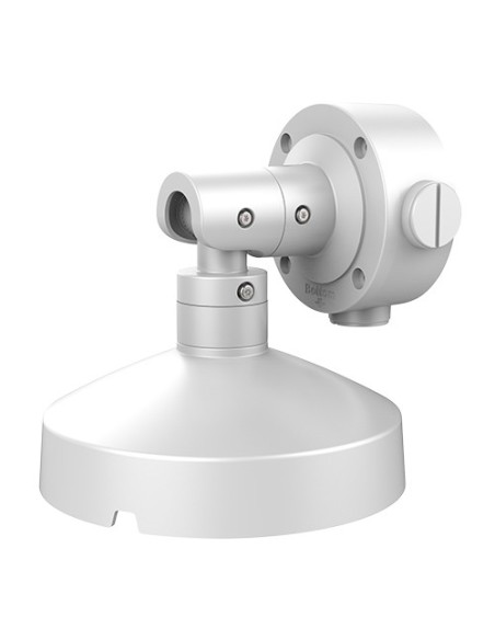 WALL BRACKET - COMPATIBLE FOR DOMES - VALID FOR EXTERIOR USE - WHITE COLOUR - CABLE PASS - 167.5 (H) X 167.5 (W) X 48.7 (D) MM