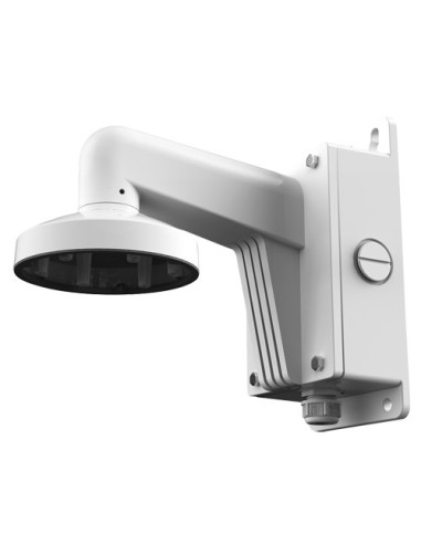 SOPORTE DE PARED - CAJA DE CONEXIONES - APTO PARA USO EN EXTERIOR - COLOR BLANCO - COMPATIBLE CON HIWATCH HIKVISION - PASADOR DE