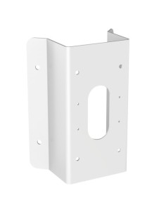 CORNER MOUNT - OPENING ANGLE 90º - VALID FOR EXTERIOR USE - WHITE COLOUR - COMPATIBLE WITH HIWATCH HIKVISION - CABLE PASS