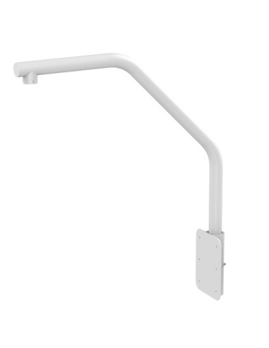 SUPPORT CYGNE POUR DÔMES MOTORISÉES - CONVIENT POUR UNE UTILISATION EN EXTÉRIEUR - INSTALLATION EN CORNICHE - COULEUR BLANCHE -