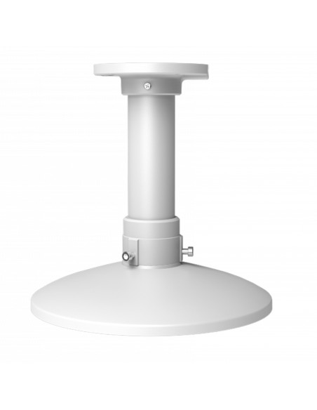 SOPORTE DE TECHO - PARA CÁMARAS DOMO - APTO PARA USO EN EXTERIOR - COLOR BLANCO |  47 (AL) MM X 250 (Ø) MM - COMPATIBLE CON HIWA