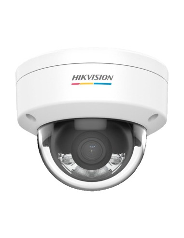 HIKVISION - CÁMARA DOMO IP GAMA VALUE - RESOLUCIÓN 2 MEGAPIXEL (1920X1080) - LENTE 2.8 MM | COLORVU - LUZ BLANCA 30 M | POE IEEE