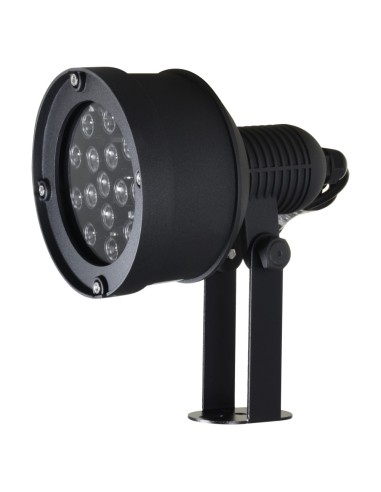 FOCO INFRARROJO DE ALCANCE 120M - ILUMINACIÓN POR LEDS - 850NM, 60° DE APERTURA - 6 LEDS Ø10 - INCLUYE CÉLULA DE FOTOCONTROL - 2