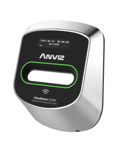 LECTOR BIOMÉTRICO AUTÓNOMO ANVIZ - IRIS Y TARJETAS EM RFID - 150 GRABACIONES / 50000 REGISTROS - TCP/IP, RS485, WIEGAND 26 - CON