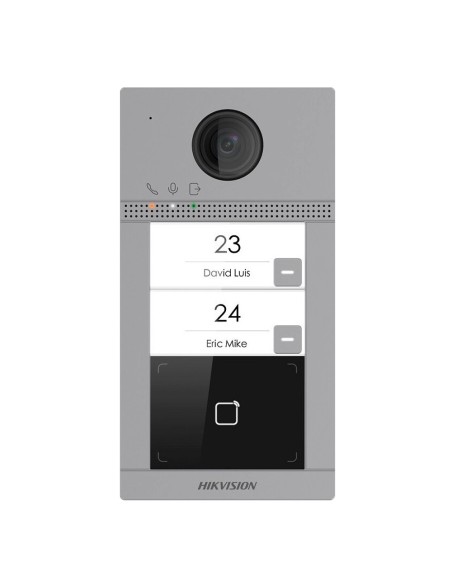 VIDEOPORTERO IP WIFI 2 APARTAMENTOS - CÁMARA 2 MPX | AUDIO BIDIRECCIONAL - APERTURA CON TARJETA MF | 2 RELÉS - APP MÓVIL CON O S