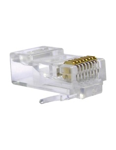 CONECTOR RJ45 UTP Cat 6 MACHO CAIXA100 TELEVES 209902