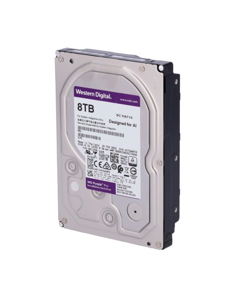 DISCO DURO WESTERN DIGITAL PRO - CAPACIDAD 8 TB - INTERFAZ SATA HASTA 267 MB/S - MODELO WD8002PURP - DISEÑADO PARA SOLUCIONES DE