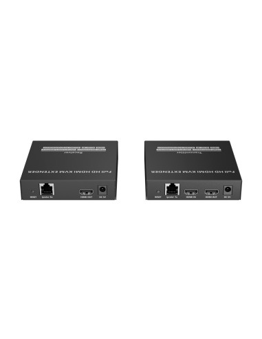 EXTENSOR HDMI CON KVM - EMISOR Y RECEPTOR - ALCANCE 150 M - SOBRE CABLE UTP CAT 7 - HASTA 1080P@60HZ - ALIMENTACIÓN DC 5 V