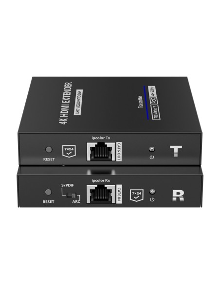 HDMI SIGNAL EXTENDER - RANGE 70 M - RESOLUTION 4K - ALLOWS 1 CONNECTIONS:1 - HDMI LOOP OUT - POC - CABLE POWER SUPPLY