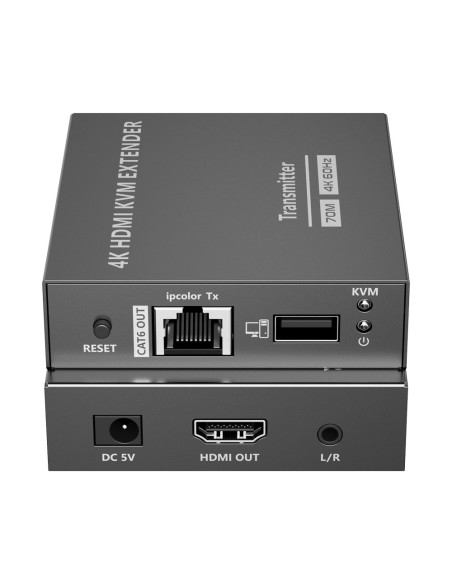 SIGNAL HDMI EXTENDER KVM - PORTÉE 70 M - RÉSOLUTION 4K - AUTORISE LES CONNEXIONS 1:1