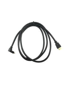 CABLE HDMI - CONECTORES HDMI TIPO A MACHO - CONECTOR ACODADO 90° - 1.8 M - COLOR NEGRO - CONECTORES ANTICORROSIÓN