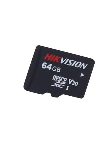 TARJETA DE MEMORIA HIKVISION - TECNOLOGÍA 3D TLC NAND - CAPACIDAD 64 GB - CLASE 10 | VELOCIDAD ESCRITURA 25 MB/S - MÁS DE 3000 C