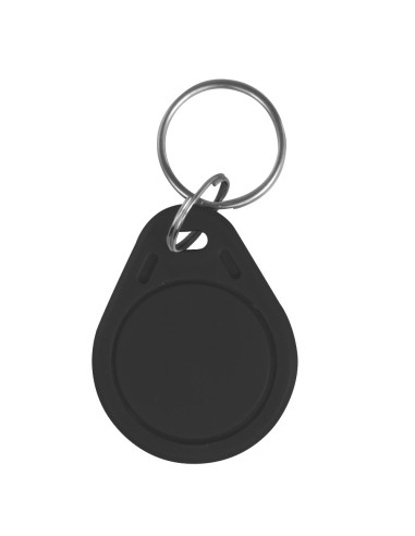 NUMBERED PROXIMITY TAG KEY RING - IDENTIFICATION BY RADIO-FREQUENCY - PASSIVE MF : COLOR BLACK - HIGH FREQUENCY 13.56 MHZ - LIG