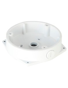 JUNCTION BOX - FOR FISHEYE CAMERA - MADE OF ALUMINUM - CABLE PASS - WHITE COLOUR - 39,8 MM (H) X 156 MM (Ø)