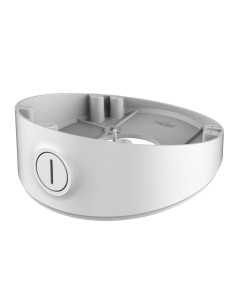 INCLINED JUNCTION BOX - FOR DOME CAMERAS - TILT ANGLE 20º - WALL OR CEILING INSTALLATION - CABLE PASS - WHITE COLOUR