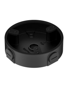 CAIXA DE CONEXÕES - PARA CÂMARAS DOME - APTO PARA USO EXTERIOR - INSTALAÇÃO EM TECTO OU PAREDE - PASSADOR DE CABOS - COR PRETA 3